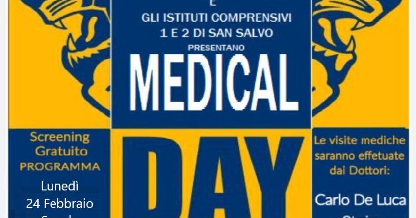 A San Salvo torna il Medical Day Lions, visite mediche a scuola