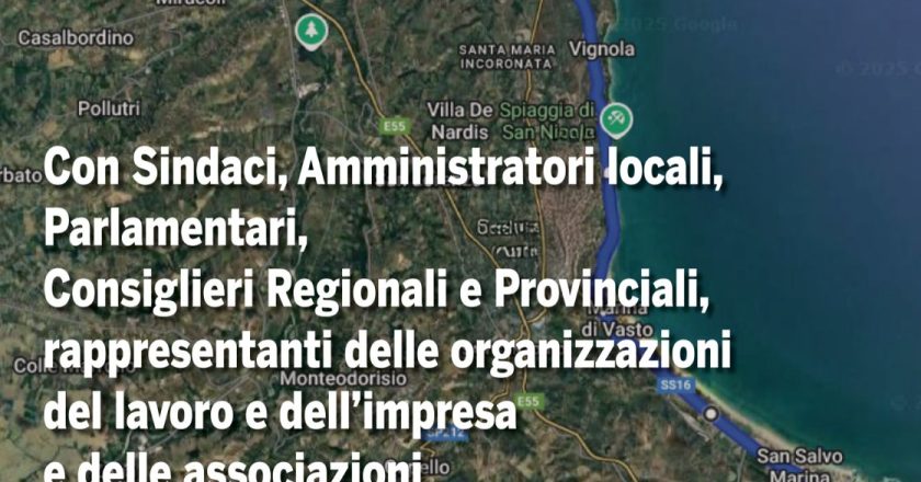 Vasto, il 21 febbraio incontro sulla variante alla Statale 16