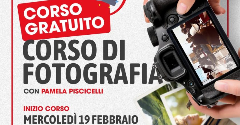 Dal 19 febbraio parte il corso gratuito di fotografia al Centro Berlinguer. Le lezioni sono destinate a coloro con un età tra i 12 e i 35 anni