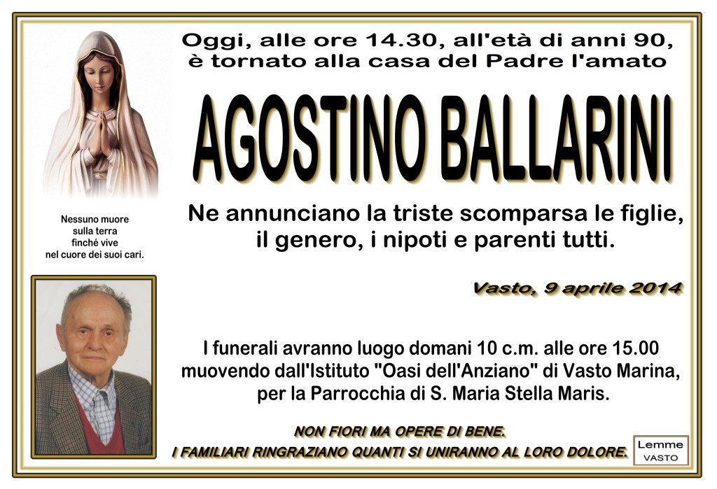 AGOSTINO BALLARINI