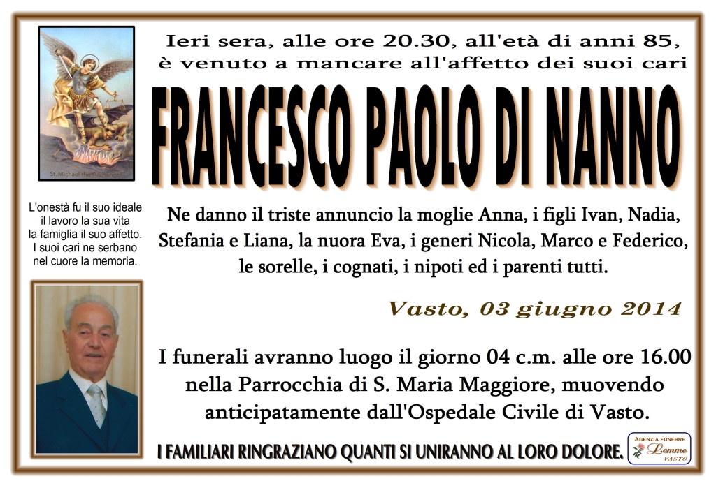 FRANCESCO PAOLO DI NANNO