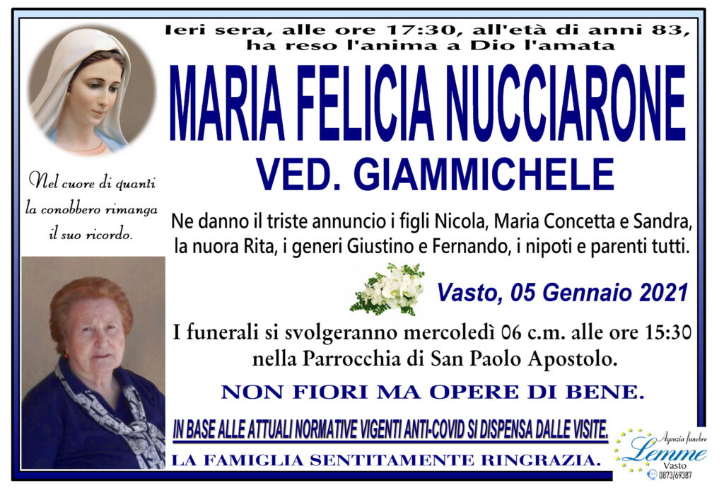 MARIA FELICIA NUCCIARONE