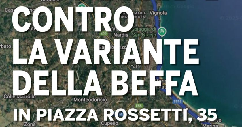 Variante alla Statale 16, a Vasto si raccolgono le firme per il no