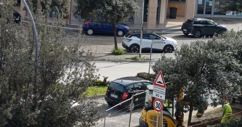 Vasto e i lavori sulla linea elettrica