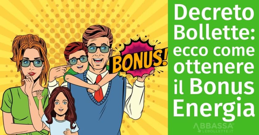 Ecco come richiedere e ottenere il Bonus energia