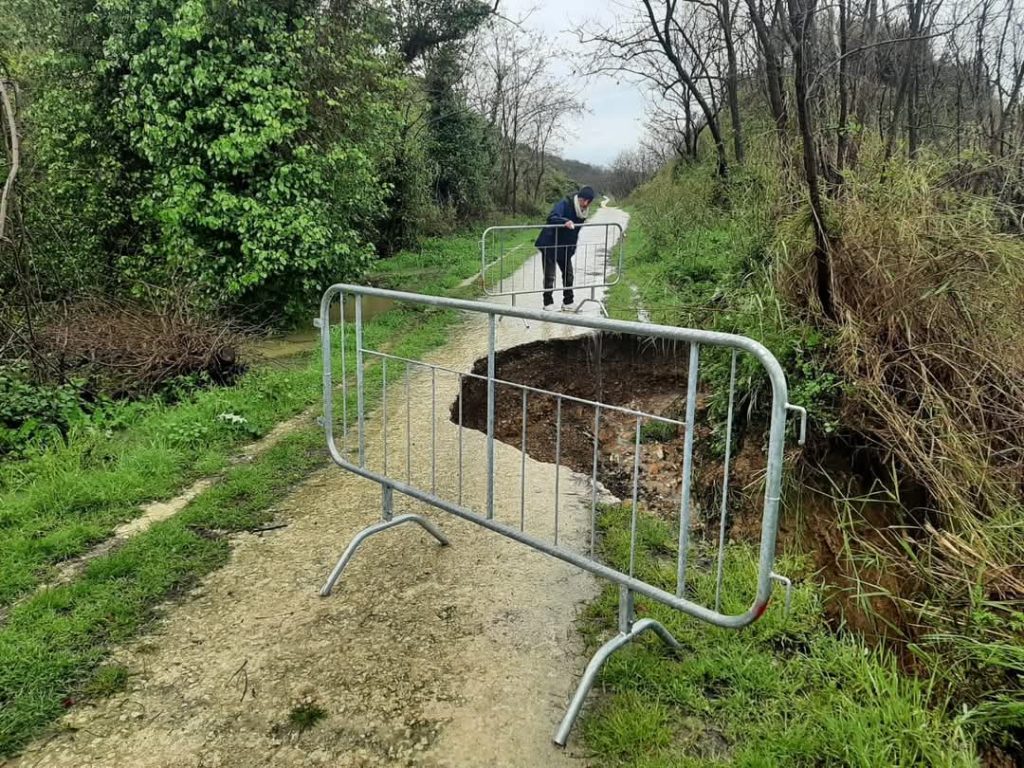 Via Verde smottamenti