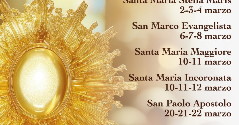 Quarantore di Adorazione dell’Eucarestia nelle Chiese di Vasto