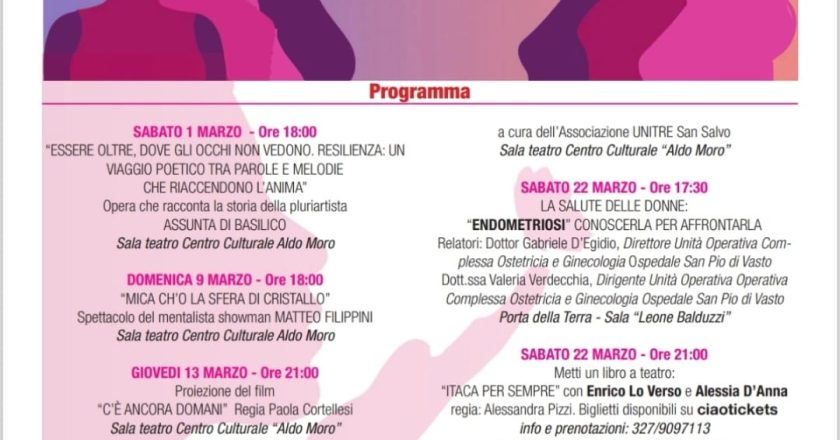 San Salvo, ecco gli eventi di “Marzo Rosa”
