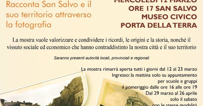 “Le finestre sulla nostra storia”, San Salvo si racconta attraverso la fotografia