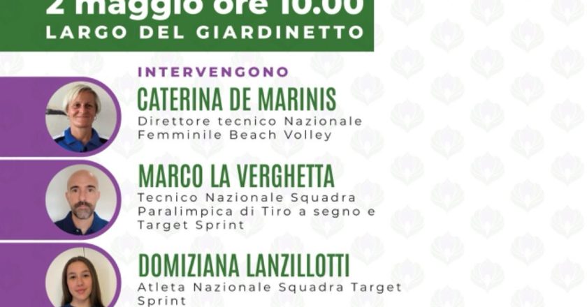 “Olimpiadi e Paralimpiadi: lo sport per tutti, tra sfide e valori”. 2 maggio 2025 ore 10:00 Palazzo Comunale di Cupello