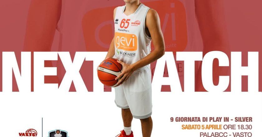 La Ge.Vi. Vasto Basket ospita questa sera (18,30) l’Olimpia Castello