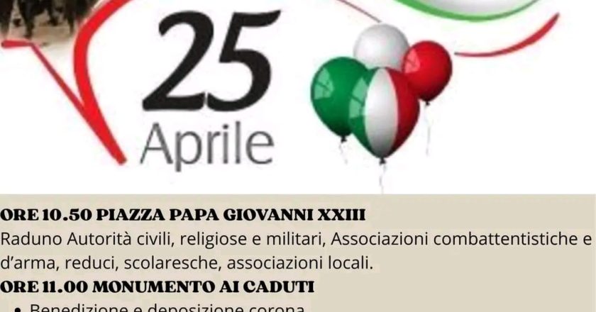 San Salvo, ecco il programma per il 25 aprile
