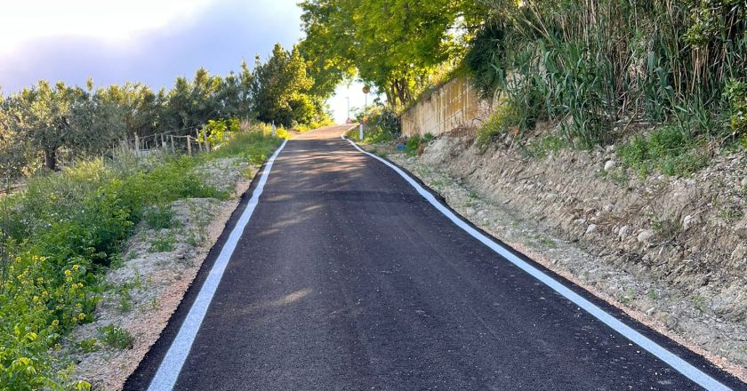 Scerni, una nuova strada dopo l’ultimazione dei lavori di consolidamento del versante sud