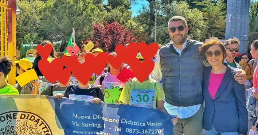 Le classi quarte e quinte della primaria della Nuova direzione didattica di Vasto nel progetto “Corsa contro la fame”