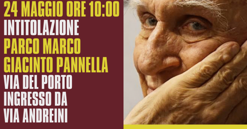 Vasto, sabato l’intitolazione del Parco Marco Giacinto Pannella