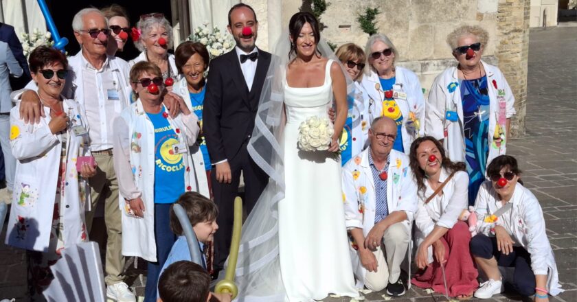 Gli auguri Ricoclaun agli sposi Sara e Paolo