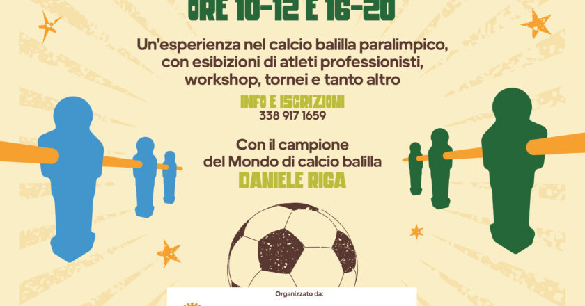 Al Centro Commerciale Costaverde di Montenero la prima edizione dell’open day di calcio balilla paralimpico