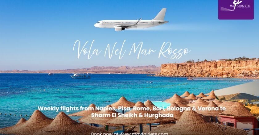 Mayfair Jets amplia il corridoio turistico Italia-Egitto con una nuova piattaforma di prenotazione online