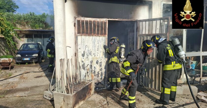 Cupello, incendio in contrada Ributtini