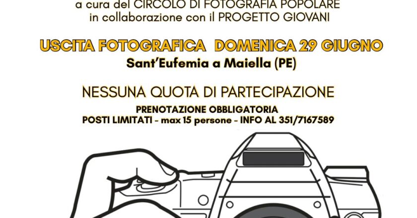 Il Progetto Giovani di Vasto lancia “Prospettive”.  Quattro uscite fotografiche per esplorare il territorio con occhi nuovi
