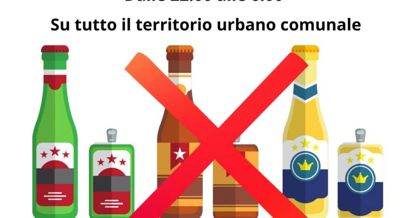 A Fossacesia stop a vetro e lattine in strada