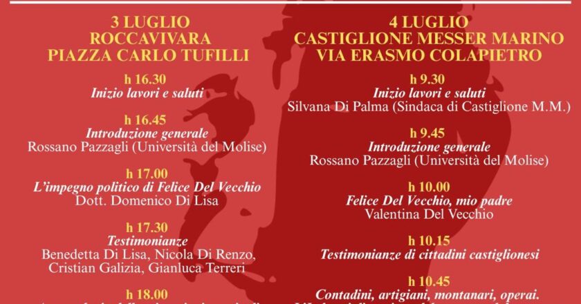 Un “Socialismo contadino” per ridare dignità al mondo rurale: oggi e domani due giornate di studio per ricordare la figura e l’opera di Felice Del Vecchio