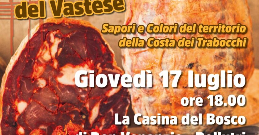 Giovedì la presentazione  di “Trabocchi e Ventricina del Vastese”