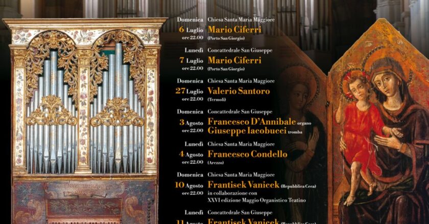 Rassegna internazionale di musica d’organo “Don Giovanni Pellicciotti”, si parte il 6 luglio 2025