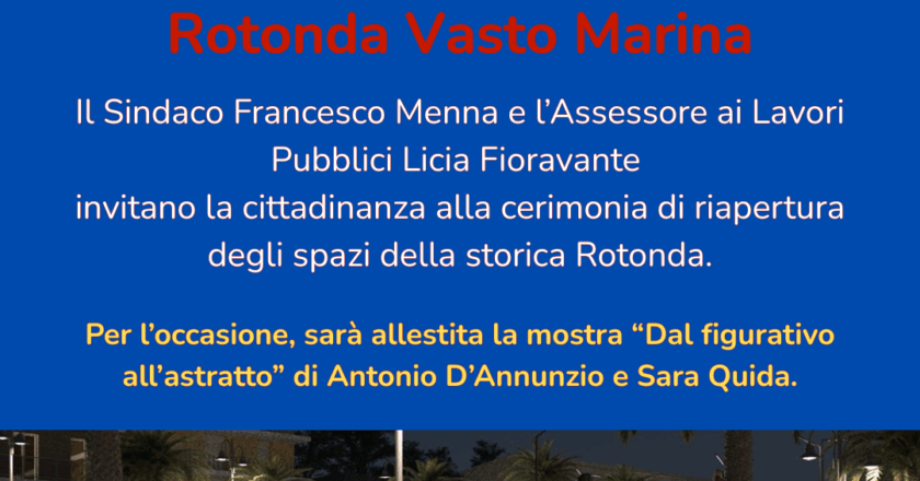 Vasto, gli spazi riqualificati della Rotonda restituiti alla città