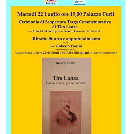 Casalbordino, oggi targa commemorativa ed incontro pubblico in ricordo di Tito Lanza