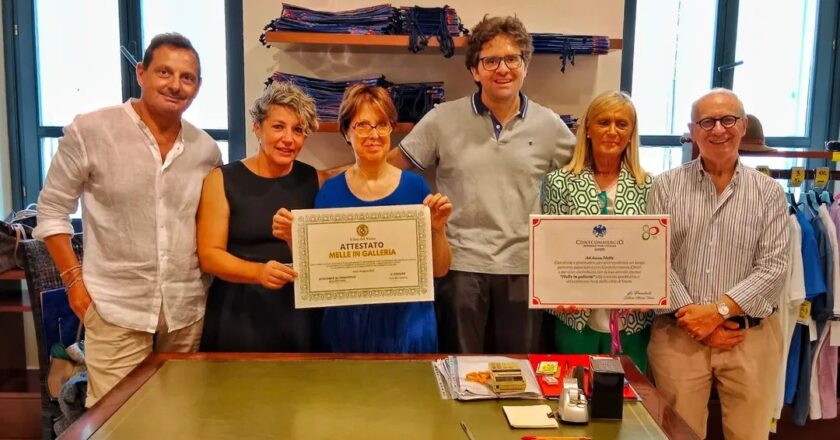 Vasto, un attestato del Comune a Melle in Galleria dopo 37 anni di attività