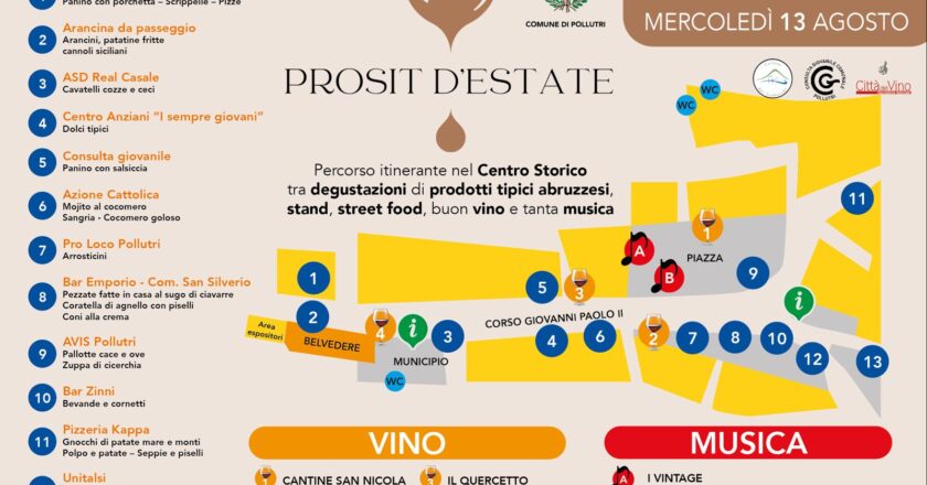 A Pollutri la seconda edizione di Prosit d’estate