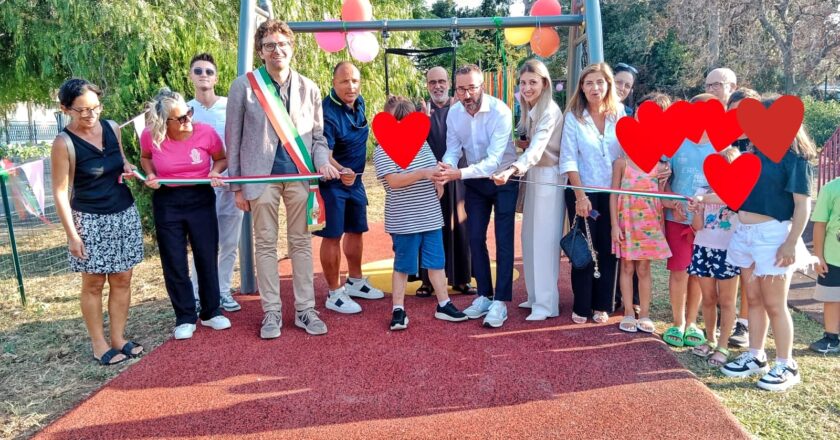 Vasto, inaugurati i giochi inclusivi in tre aree verdi cittadine