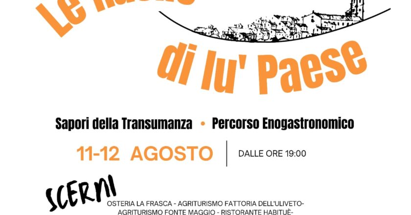 Scerni, sabato mattina la presentazione dell’evento Pì li Ruell de lù Paese
