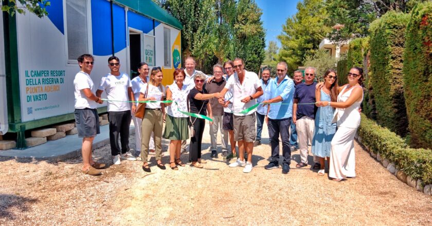 Inaugurata l’area camper resort a Punta Penna. “Grazie alle famiglie Iacovitti e Molino, servizio importante”