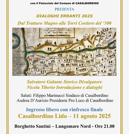 Questa sera i “Dialoghi erranti” della Pro Loco di Casalbordino