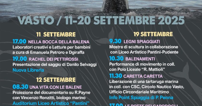 Vasto, giovedì si apre il Festival dei Capodogli