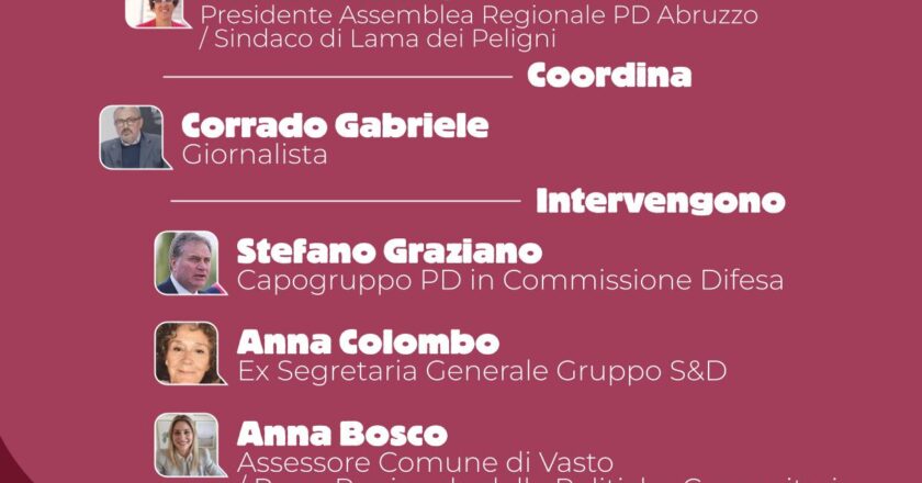 Il 19 e il 20 settembre Vasto ospita il convegno “Areasud”