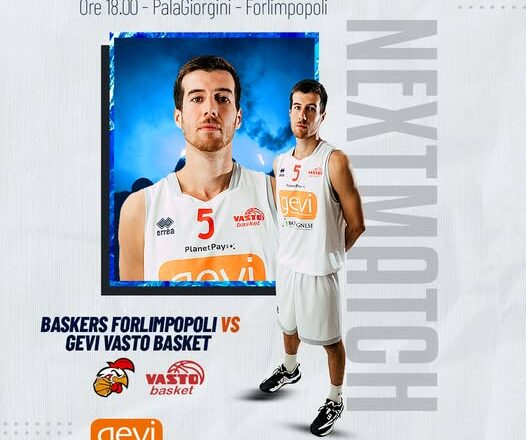 La Ge.Vi Vasto Basket nella “tana” del Forlimpopoli: appuntamento oggi alle 18