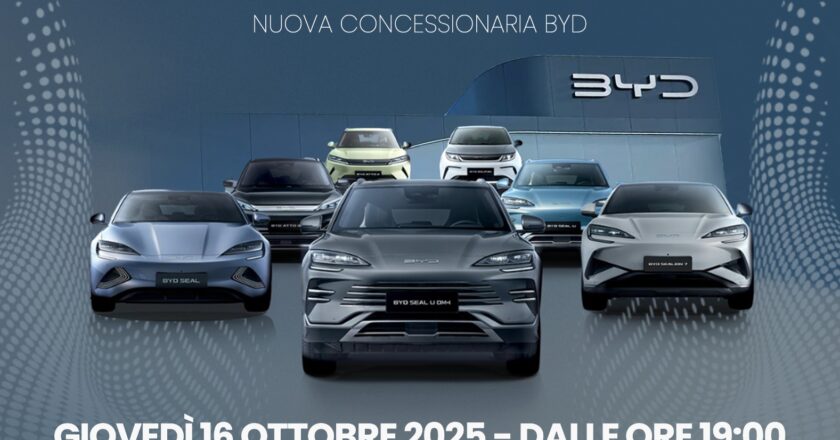 Il futuro dell’elettrificazione parte da San Giovanni Teatino: inaugura il nuovo showroom BYD