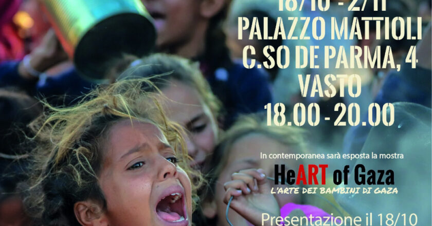 Vasto ospita le mostre “I Grant You Refuge” e “HeArt of Gaza – L’arte dei bambini di Gaza”