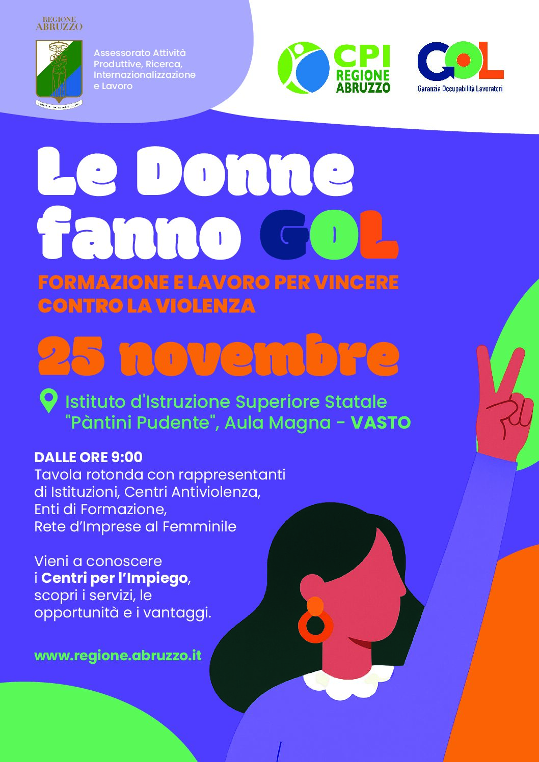 Parte da Vasto un tour regionale che mette al centro formazione e  indipendenza economica delle donne