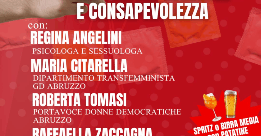 “Sesso: educazione sessuale e consapevolezza”, i giovani democratici promuovono un incontro dedicato al tema della prevenzione attraverso l’educazione sessuale