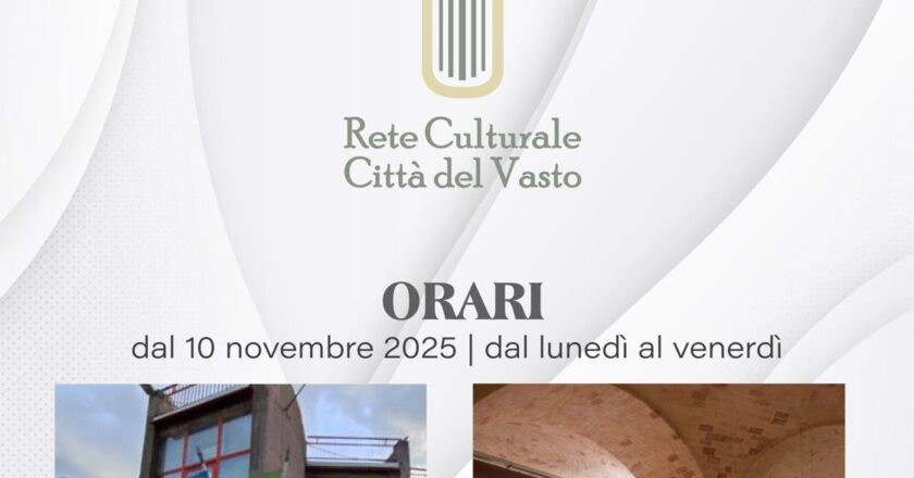 Rete culturale di Vasto, la Biblioteca di Via Michetti aperta dalle 9 alle 20