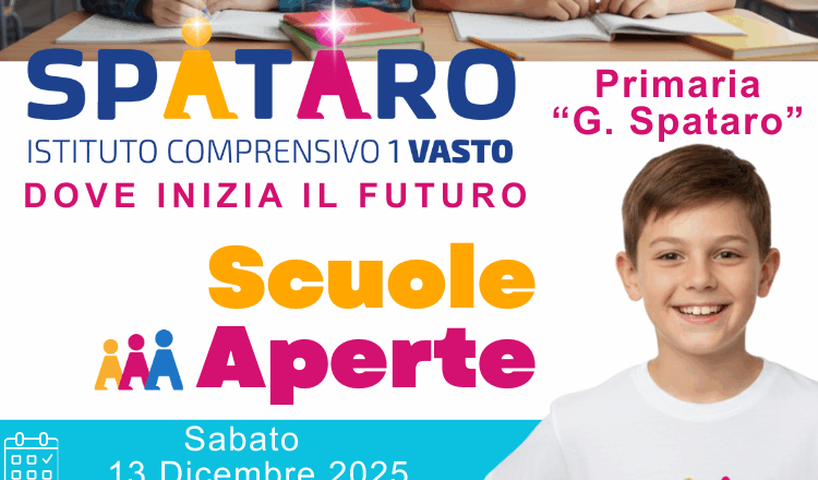 Open Day 2025: L’Istituto Comprensivo 1 Vasto “Spataro Paolucci” apre le sue porte per presentare l’Offerta Formativa
