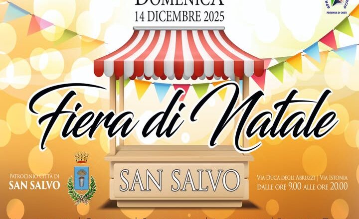 Il 14 dicembre a San Salvo la “Fiera di Natale”: ecco come cambia la viabilità