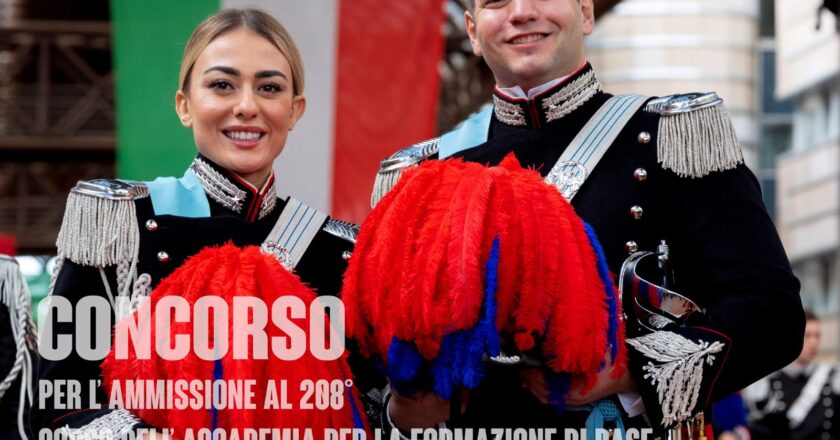 Concorso per il reclutamento di 65 allievi ufficiali dell’Arma dei Carabinieri