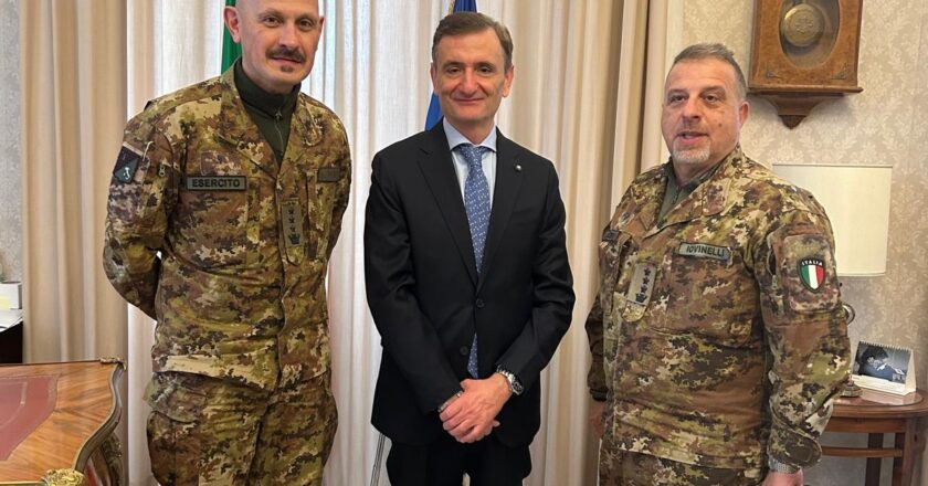 Visita del Comandante del Comando Militare Esercito Abruzzo e Molise, Colonnello Alessandro Poli, al Prefetto di Chieti 