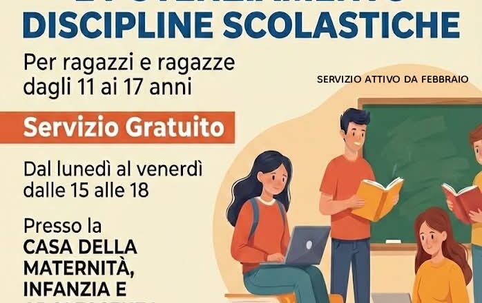 San Salvo, ecco il nuovo servizio di doposcuola