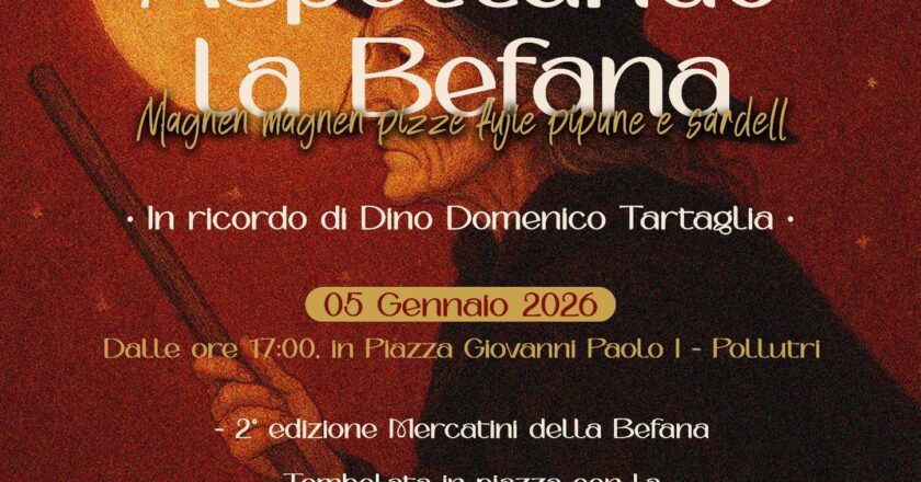 Aspettando la Befana a Pollutri: una serata tra memoria ed enogastronomia per ricordare Dino Domenico Tartaglia